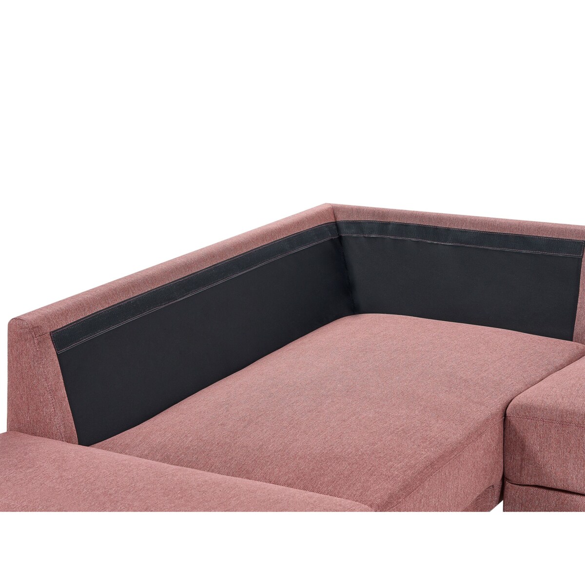 Narożnik 4-osobowy prawostronny różowy brąz BREDA