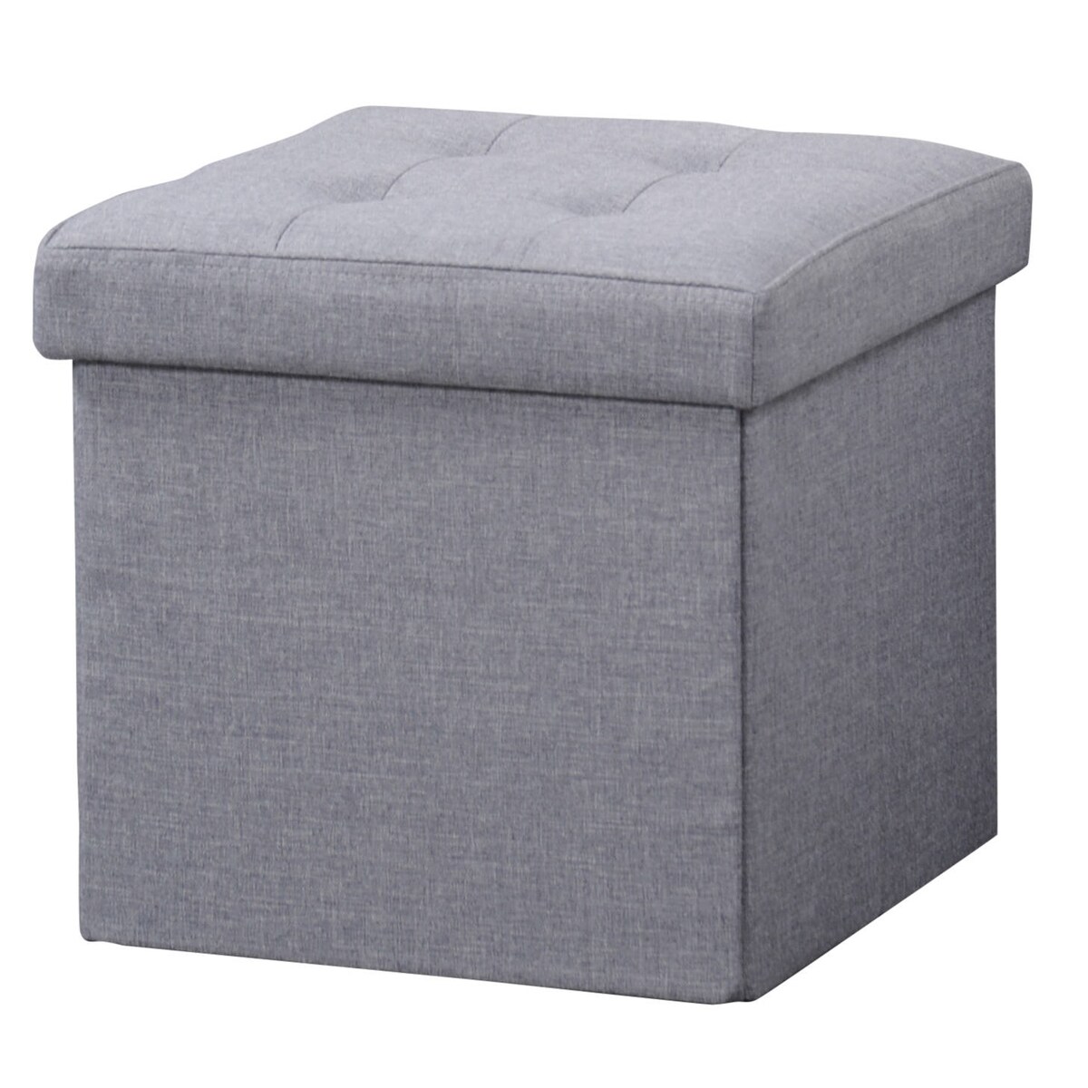Składana pufa do siedzenia ze schowkiem, 38 x 38 cm, Kesper