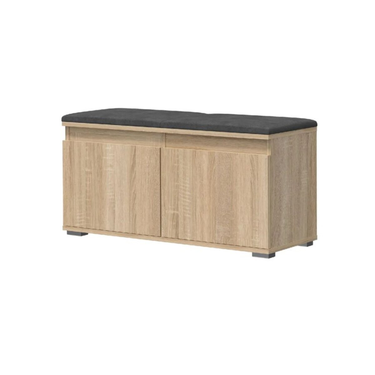 Garderoba z siedziskiem do przedpokoju SINGAPUR 154 dąb sonoma/szara