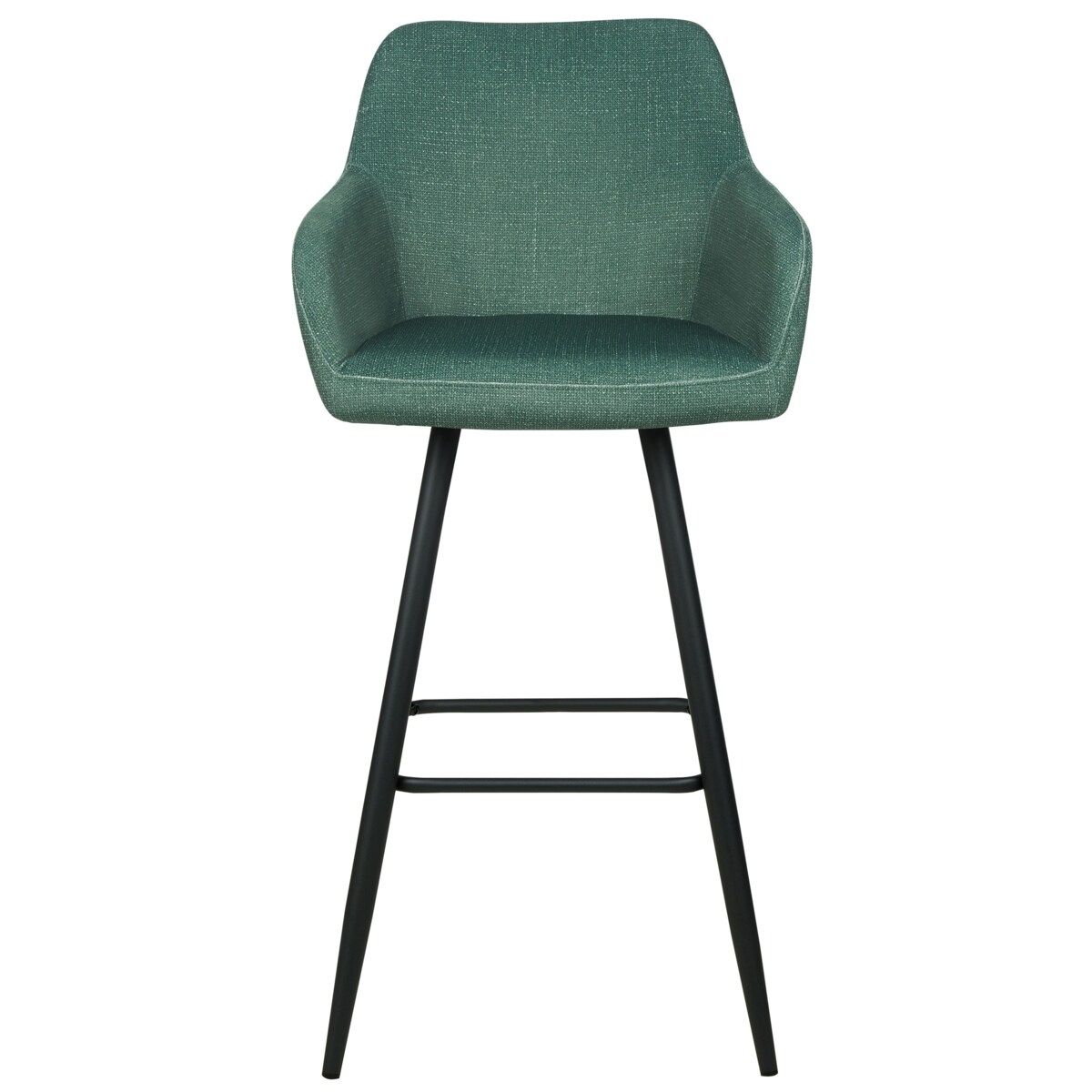 Zestaw 2 krzeseł barowych zielony CASMALIA