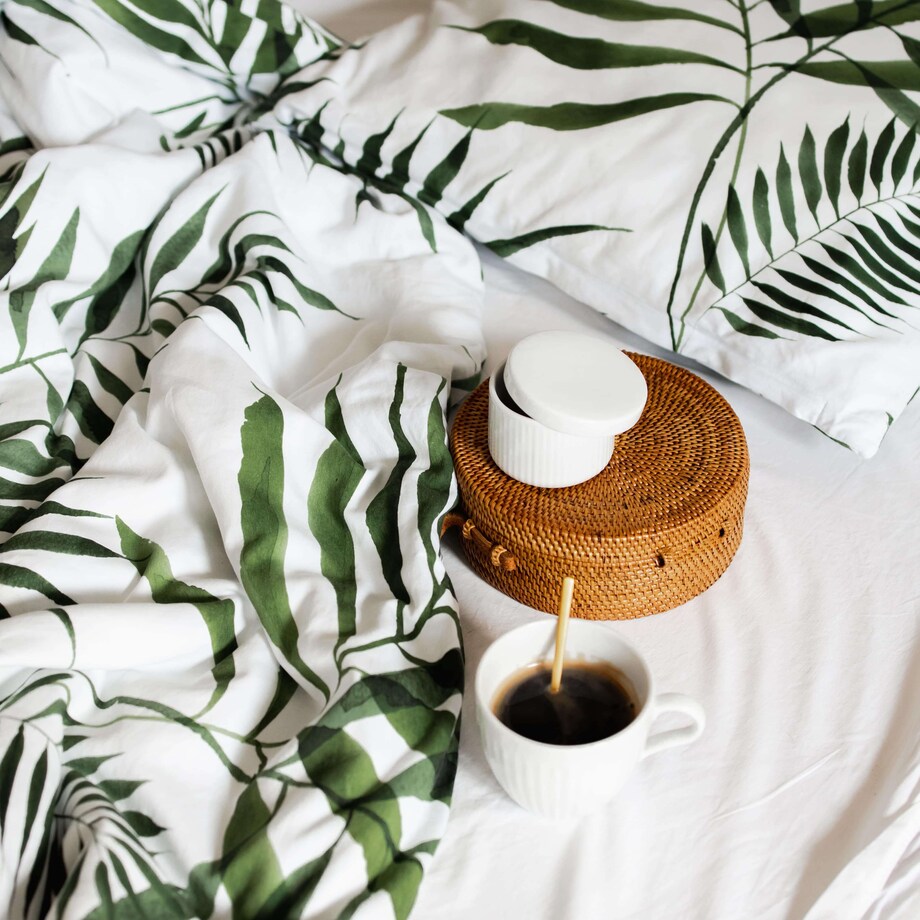 Pościel Palmy 200/200 + 2 x 70/80 cm