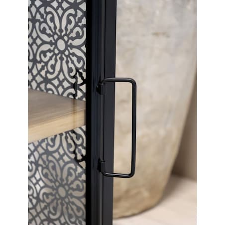 Szafka nocna ażurowa czarna Venice