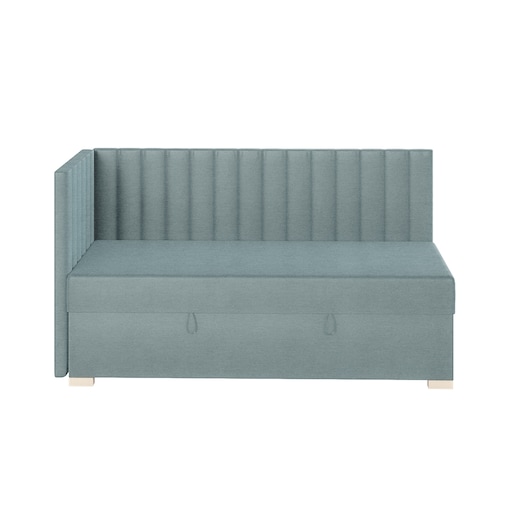 Mesonica Łóżko Snugi, linie błękitne, 90x200, Lewostronne