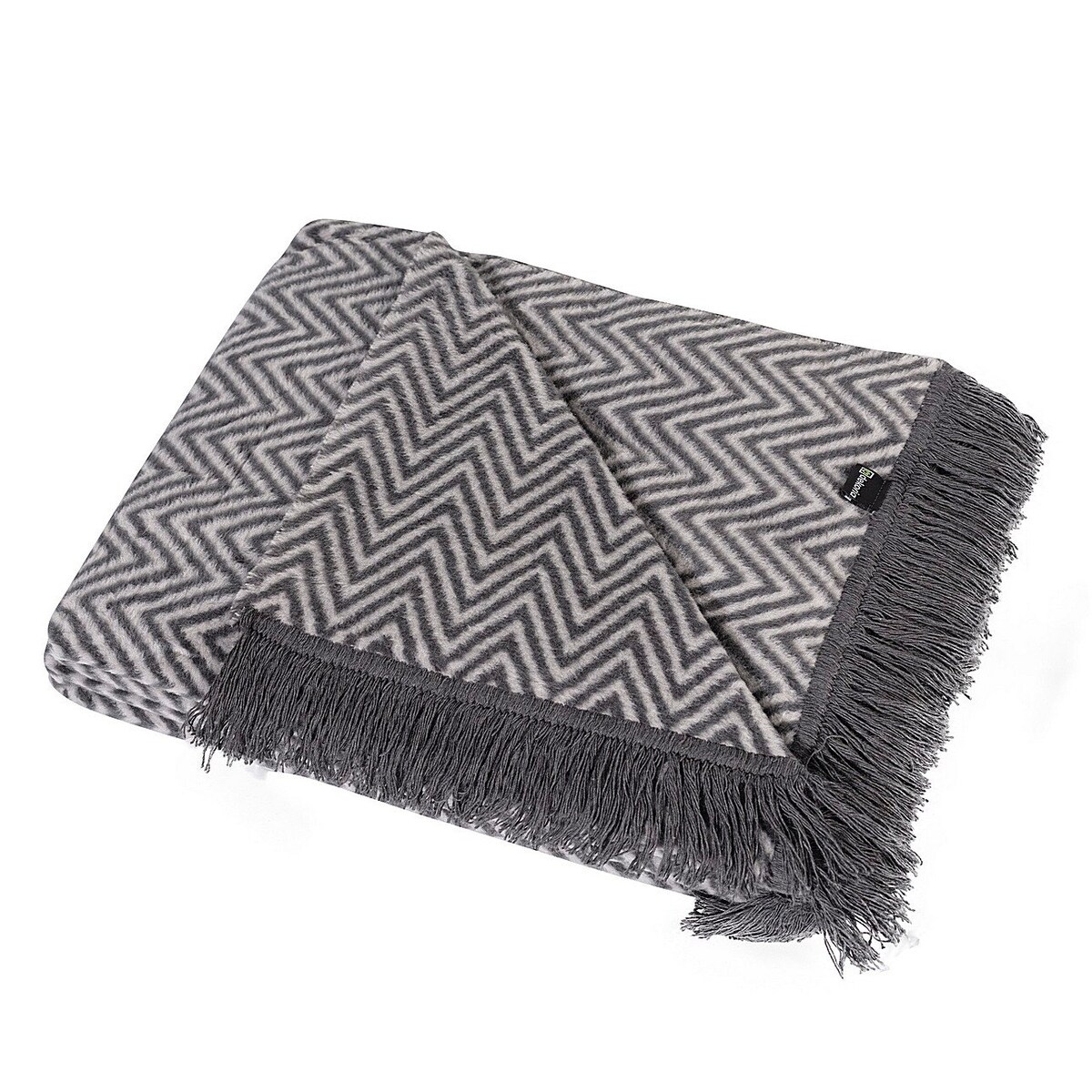 Koc Cosy Home 150x200cm Grey Chevron, 150 x 200 cm