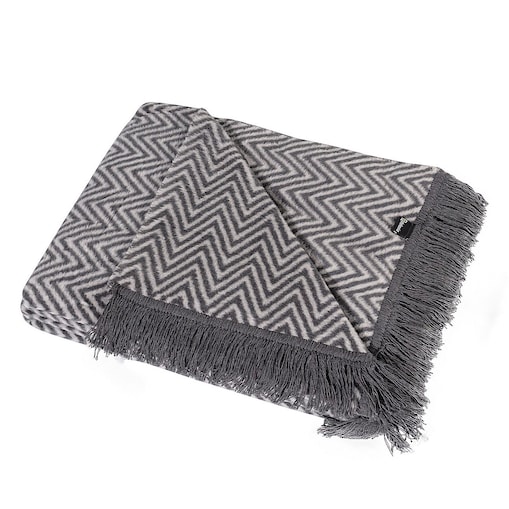 Koc Cosy Home 150x200cm Grey Chevron, 150 x 200 cm