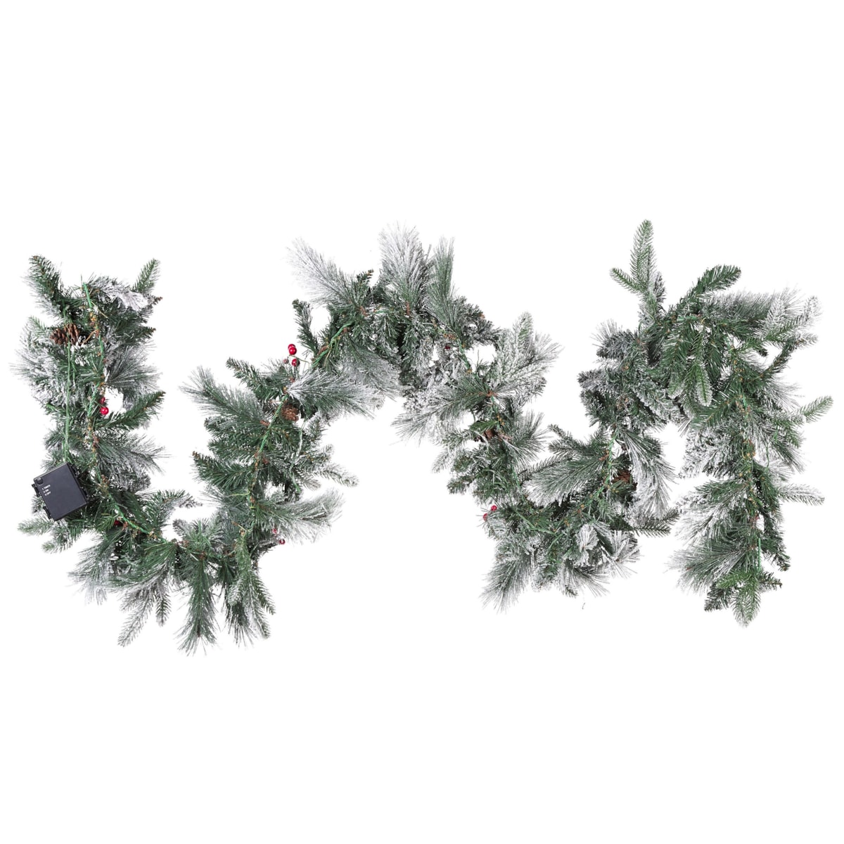 Ośnieżona girlanda LED 270 cm biała WHITEHORN