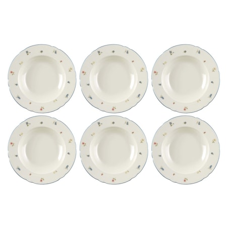 SELTMANN MARIE-LUISE STREUBLUME Zestaw 6 talerzy do zupy 23 cm