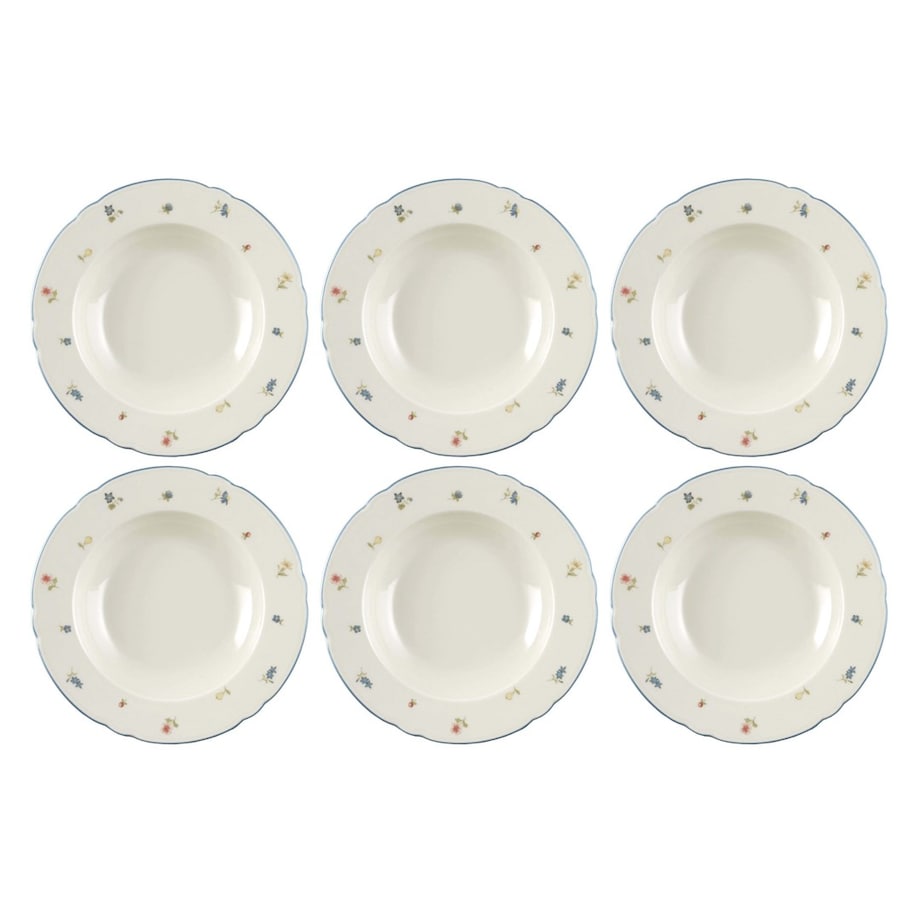 SELTMANN MARIE-LUISE STREUBLUME Zestaw 6 talerzy do zupy 23 cm