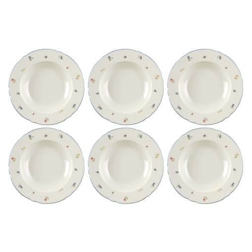 SELTMANN MARIE-LUISE STREUBLUME Zestaw 6 talerzy do zupy 23 cm