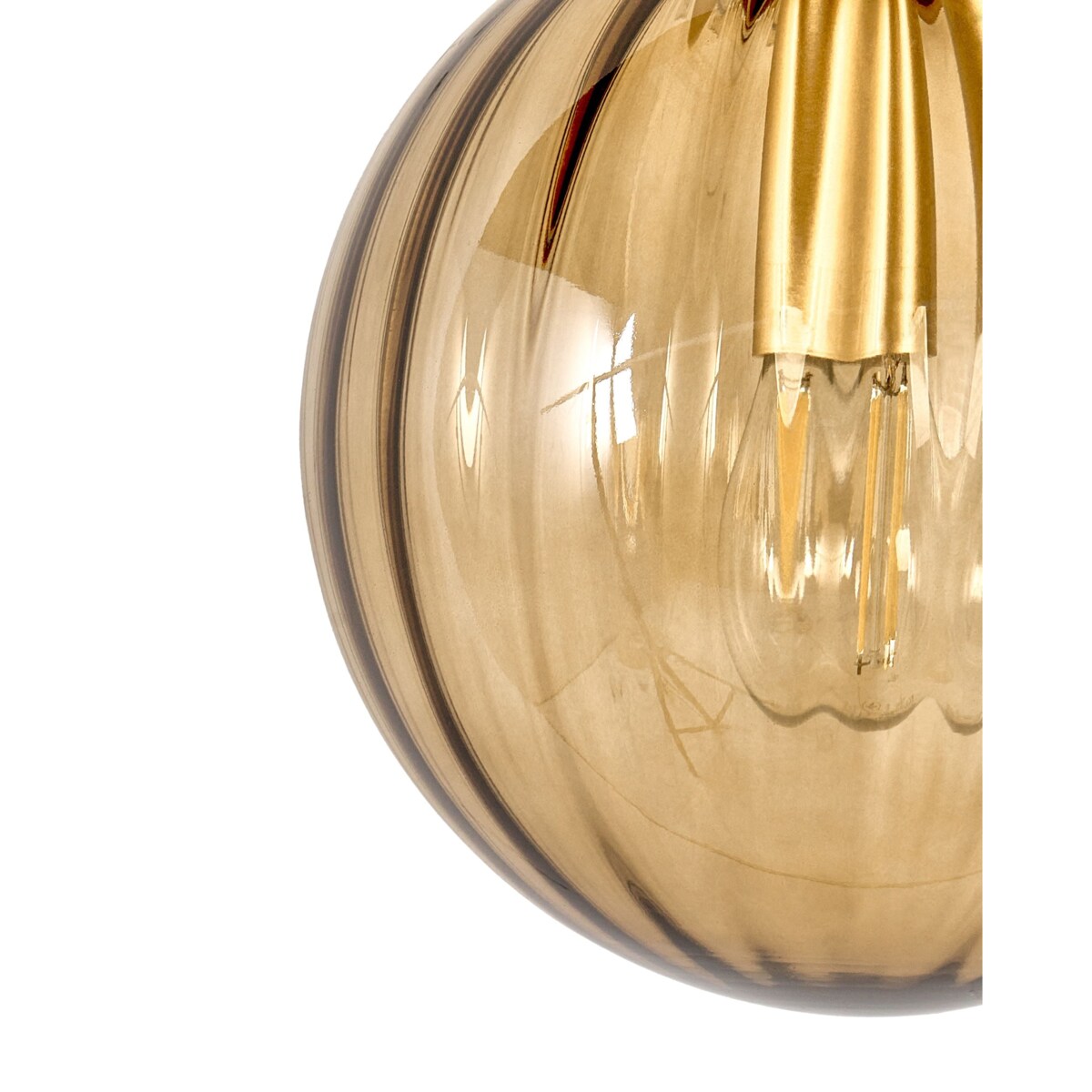 Lampa ścienna BOOMI Szkło Ciemnobrązowy