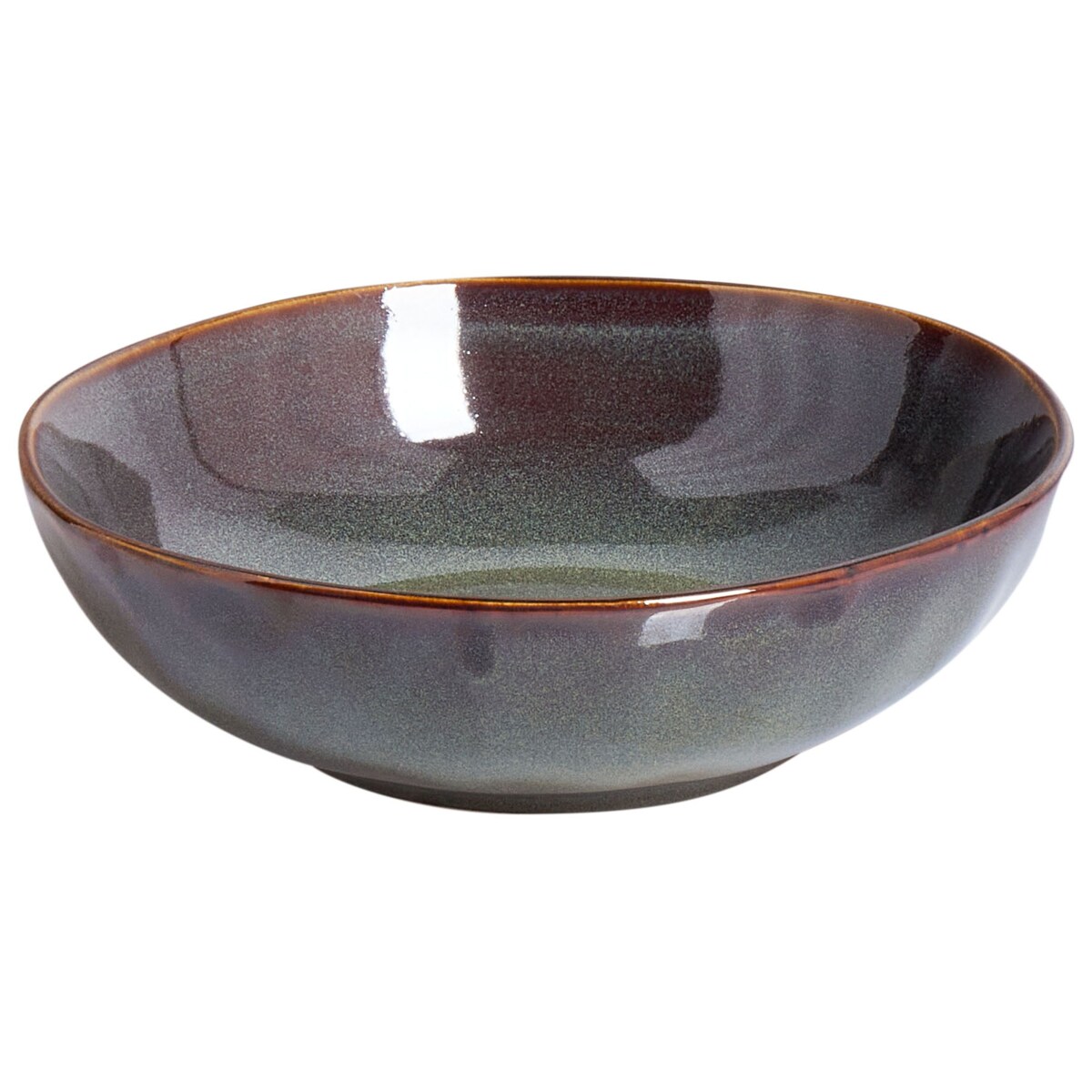 Zestaw 8 głębokich talerzy THYME Kamionka Ciemnozielony