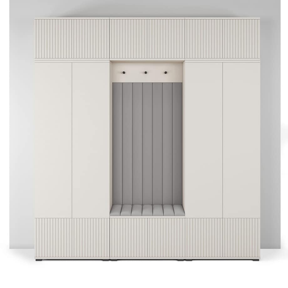 Zestaw mebli do przedpokoju Ritmo wersja 3 Trinity 14 kaszmir