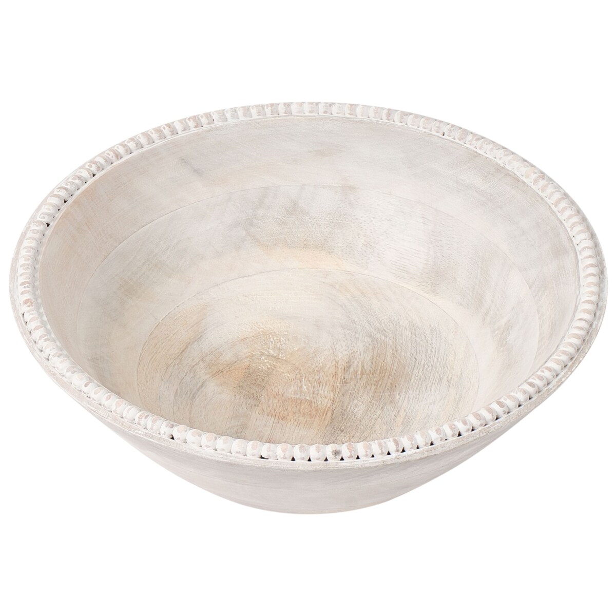 Zestaw 3 mis dekoracyjnych TANTA Drewno mango Jasnobrązowy