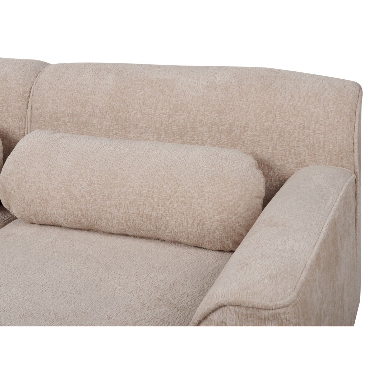 Narożnik szenilowy lewostronny beżowy SIMOS