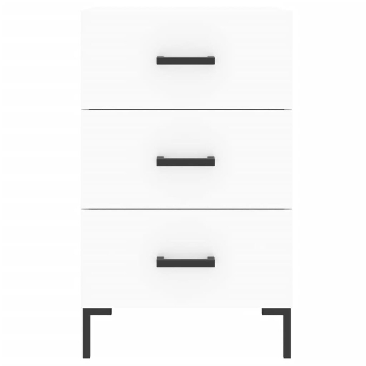 vidaXL Szafka nocna, biała, 40x40x66 cm, materiał drewnopochodny