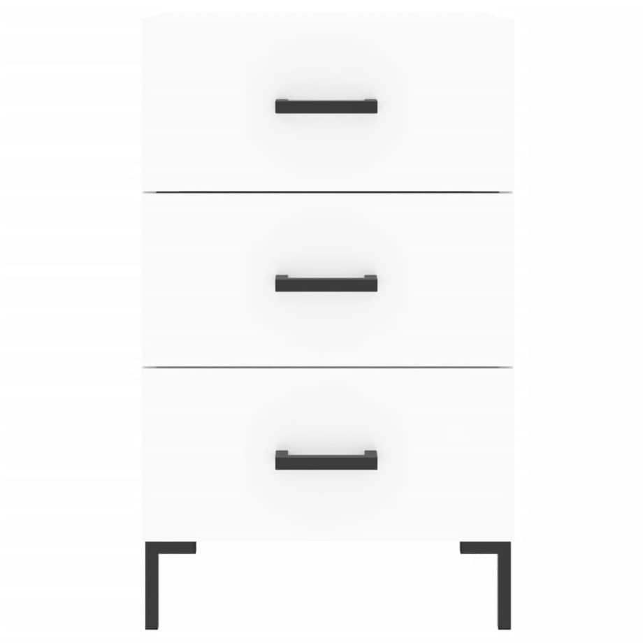 vidaXL Szafka nocna, biała, 40x40x66 cm, materiał drewnopochodny