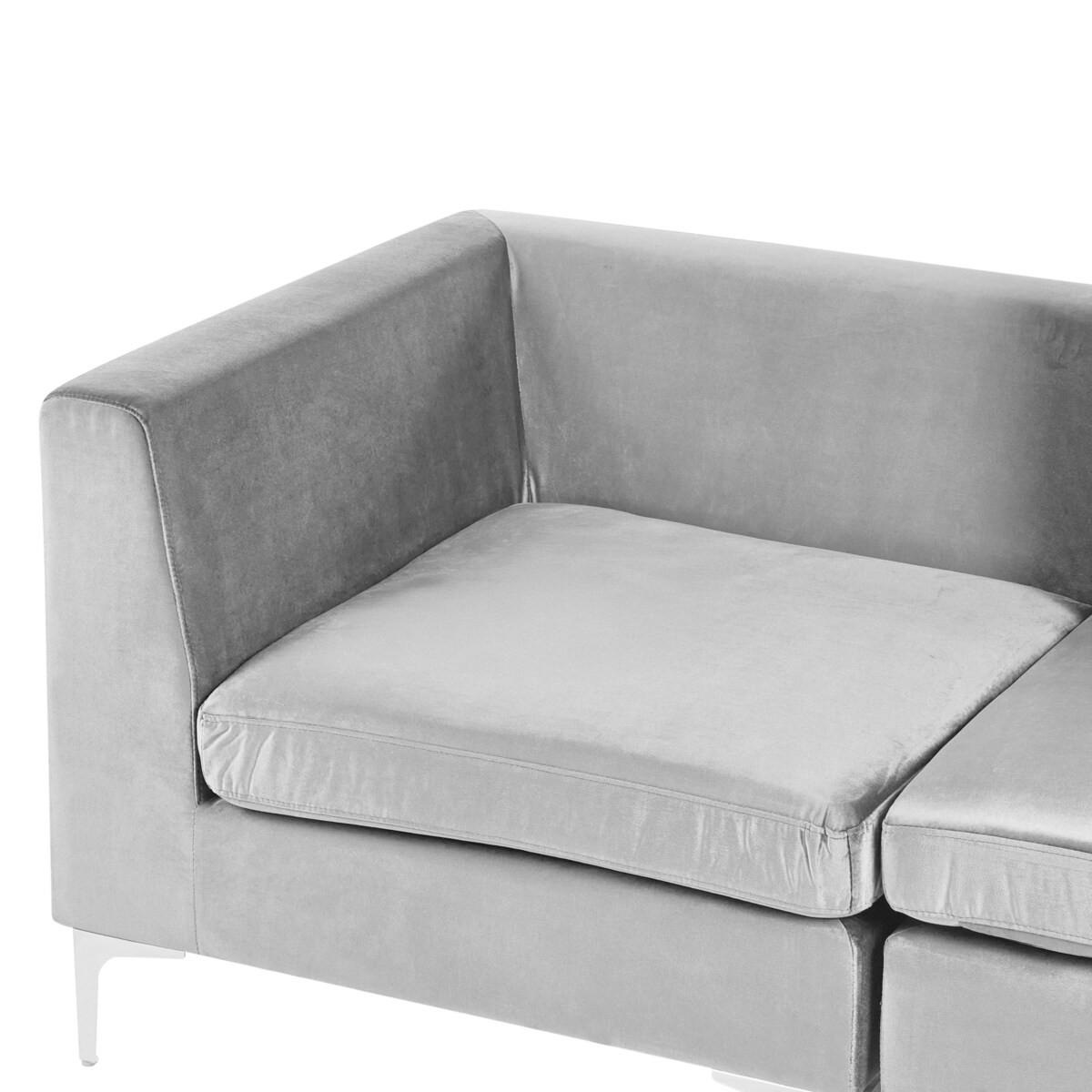Sofa modułowa dla 2 osób EVJA Szary Welur