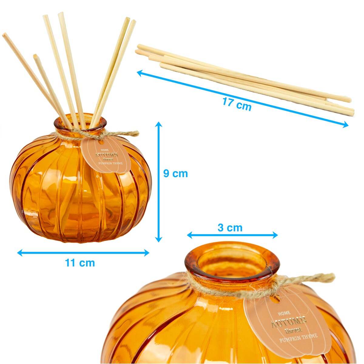 Patyczki Zapachowe Dyfuzor Zapachowy Z Patyczkami Dynia Dekoracja Jesienna Na Halloween