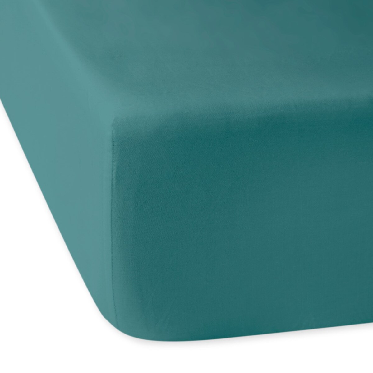 Prześcieradło satynowe z gumką 120x200 kolor Ciemny turkus