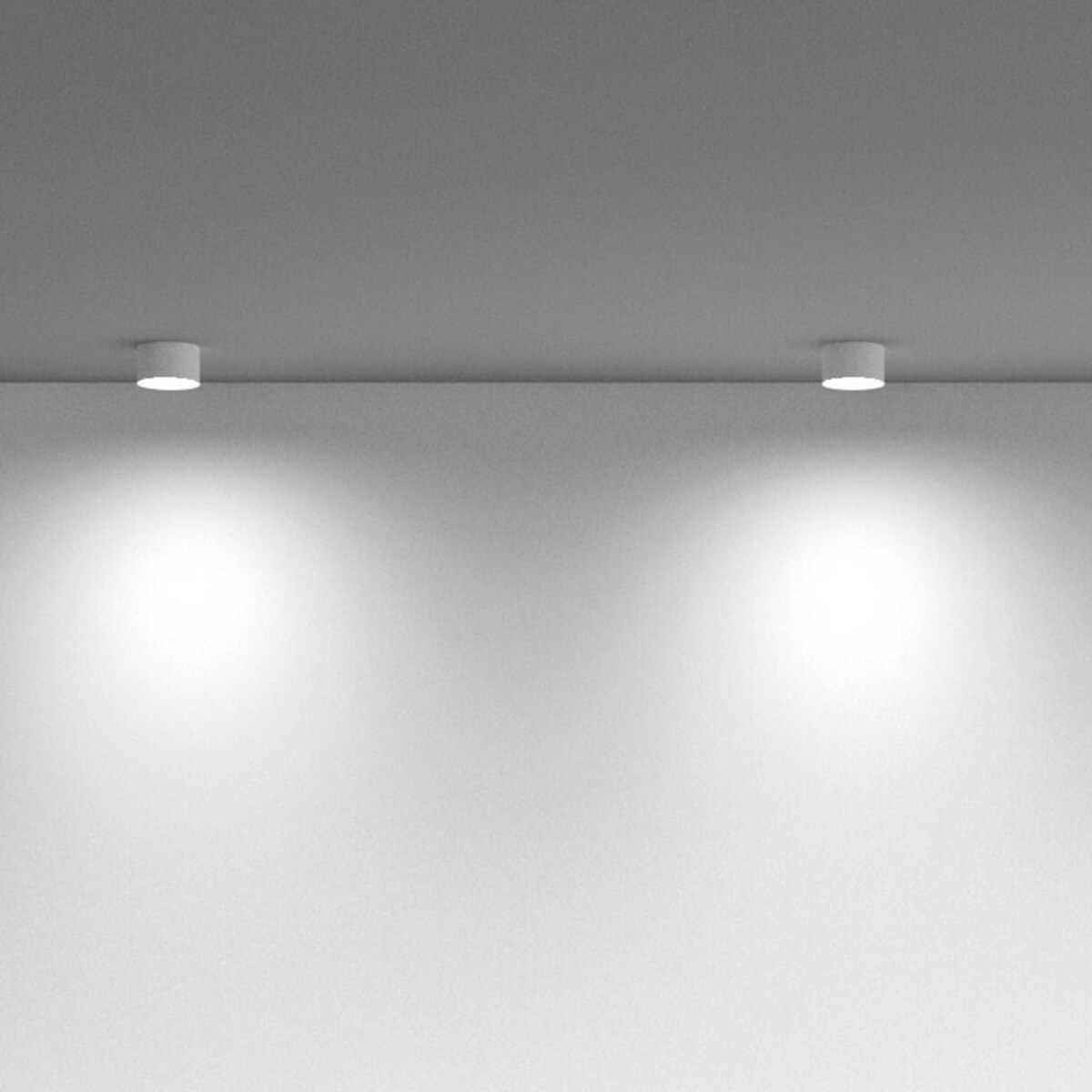 Plafon natynkowy C086CL-GX53-SRD-W LED 15W do salonu biały