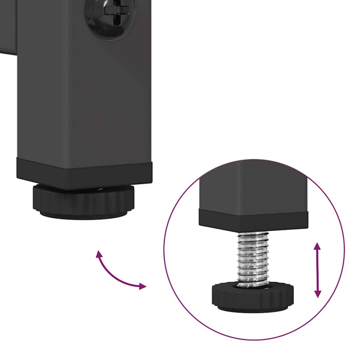 vidaXL Szafka RTV, czarna, 68x39x60,5 cm, stal walcowana na zimno