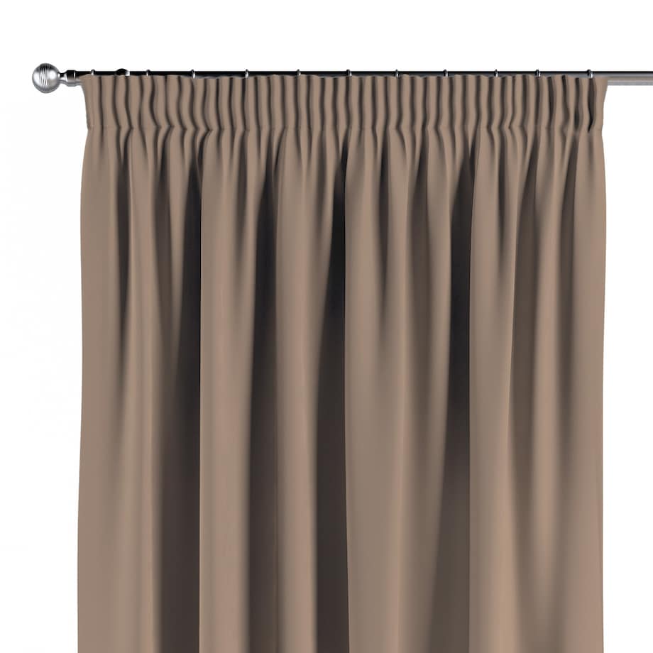 Zasłona na taśmie marszczącej 1 szt. 130x245 mocca