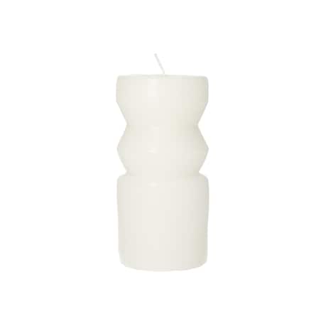 Świeca Cornelia 14cm white, 6,5 x 14 cm
