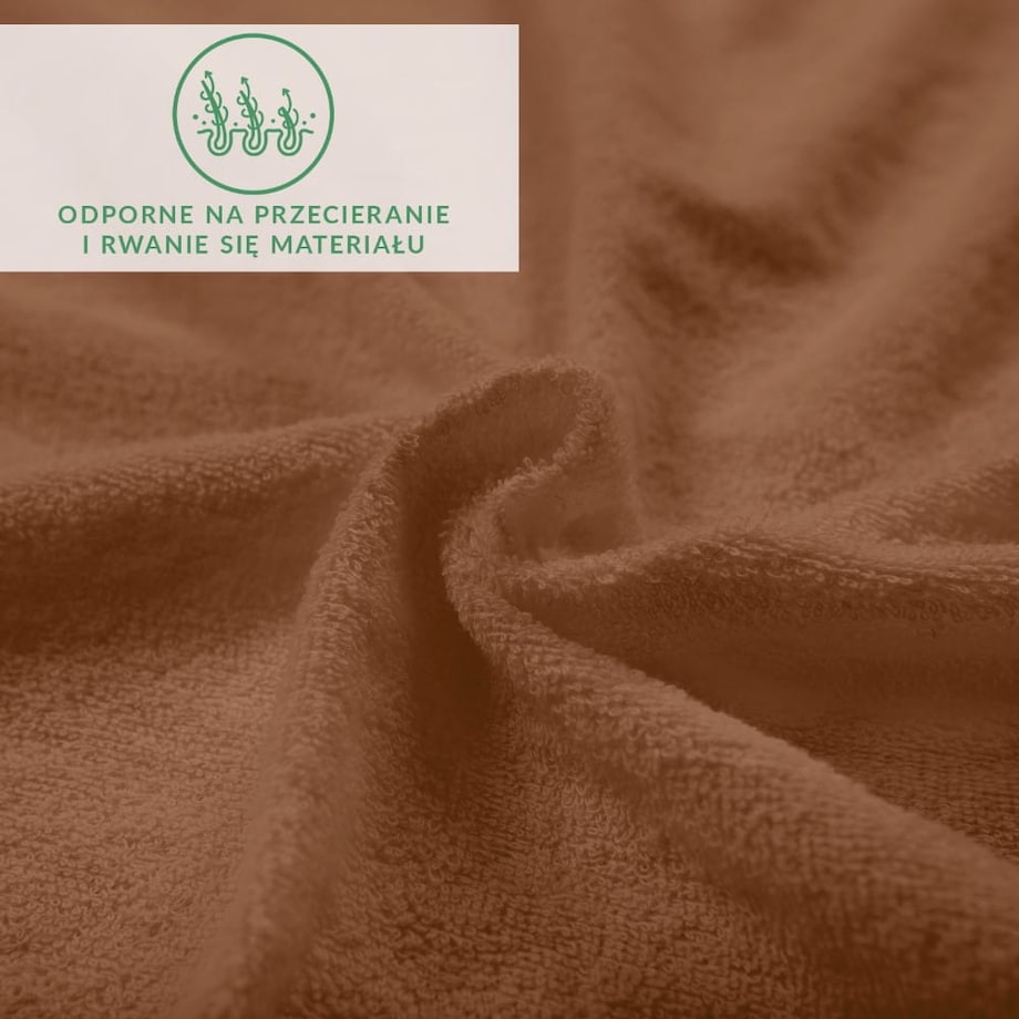 Prześcieradło frotte z gumką 120x200 kolor czekolada