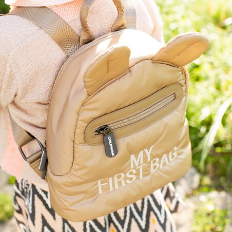 Childhome Plecak dziecięcy My first bag Pikowany Beżowy
