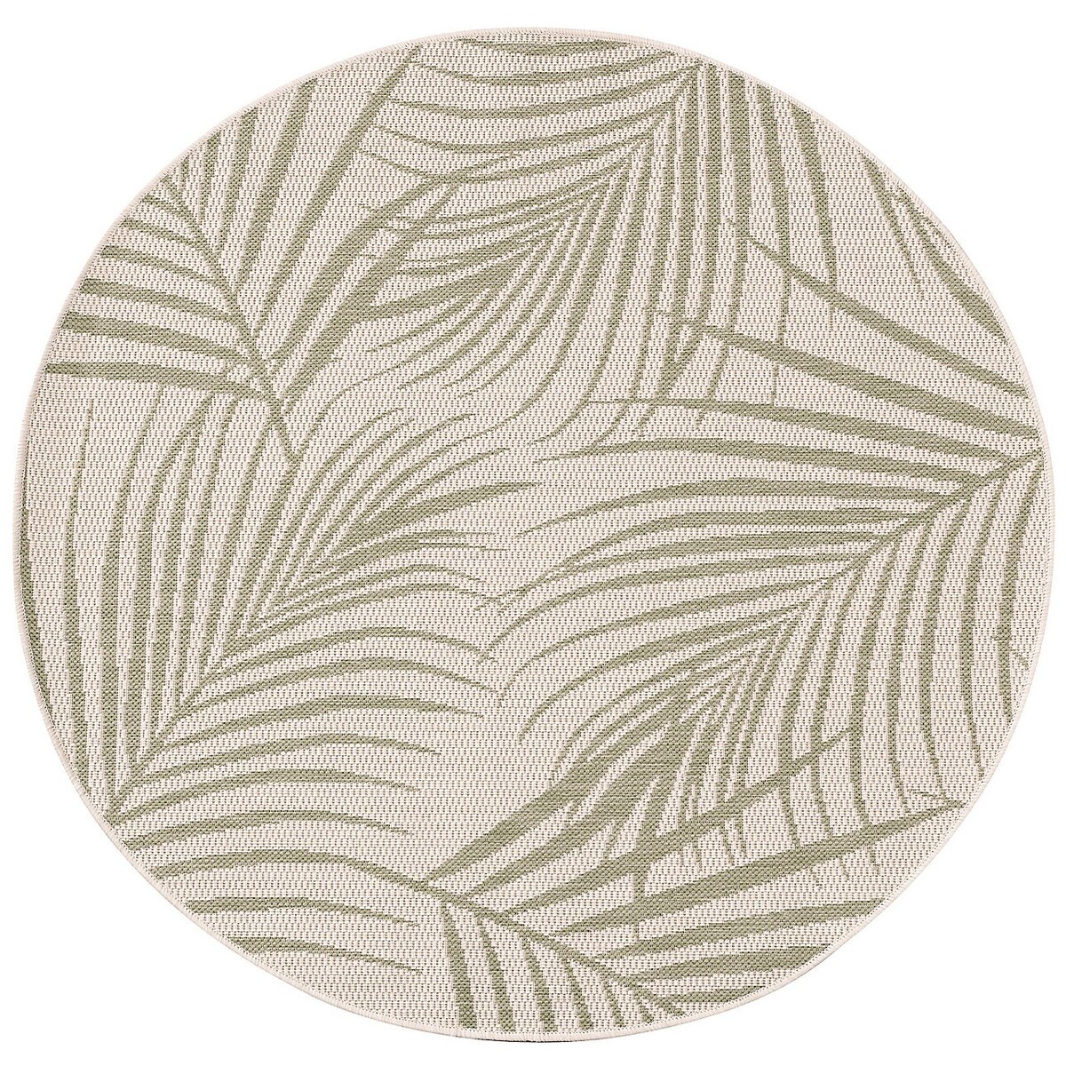 Dywan Lineo beige/jungle green 120cm, ⌀120 cm