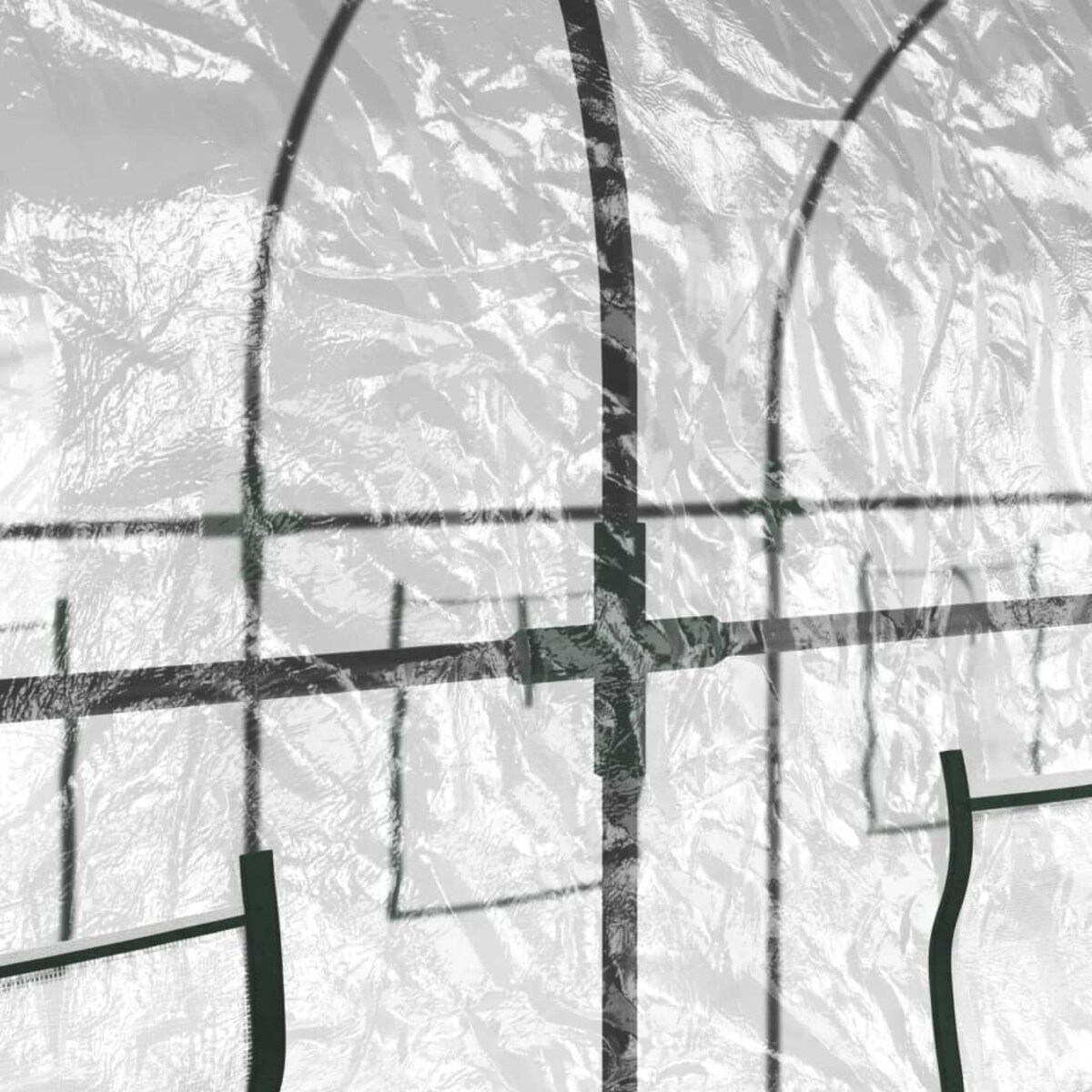 vidaXL Przezroczysta szklarnia, 160x400x190 cm, PVC i malowana stal