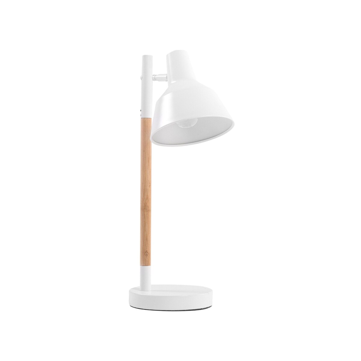 Lampa biurkowa regulowana metalowa biała ALDAN