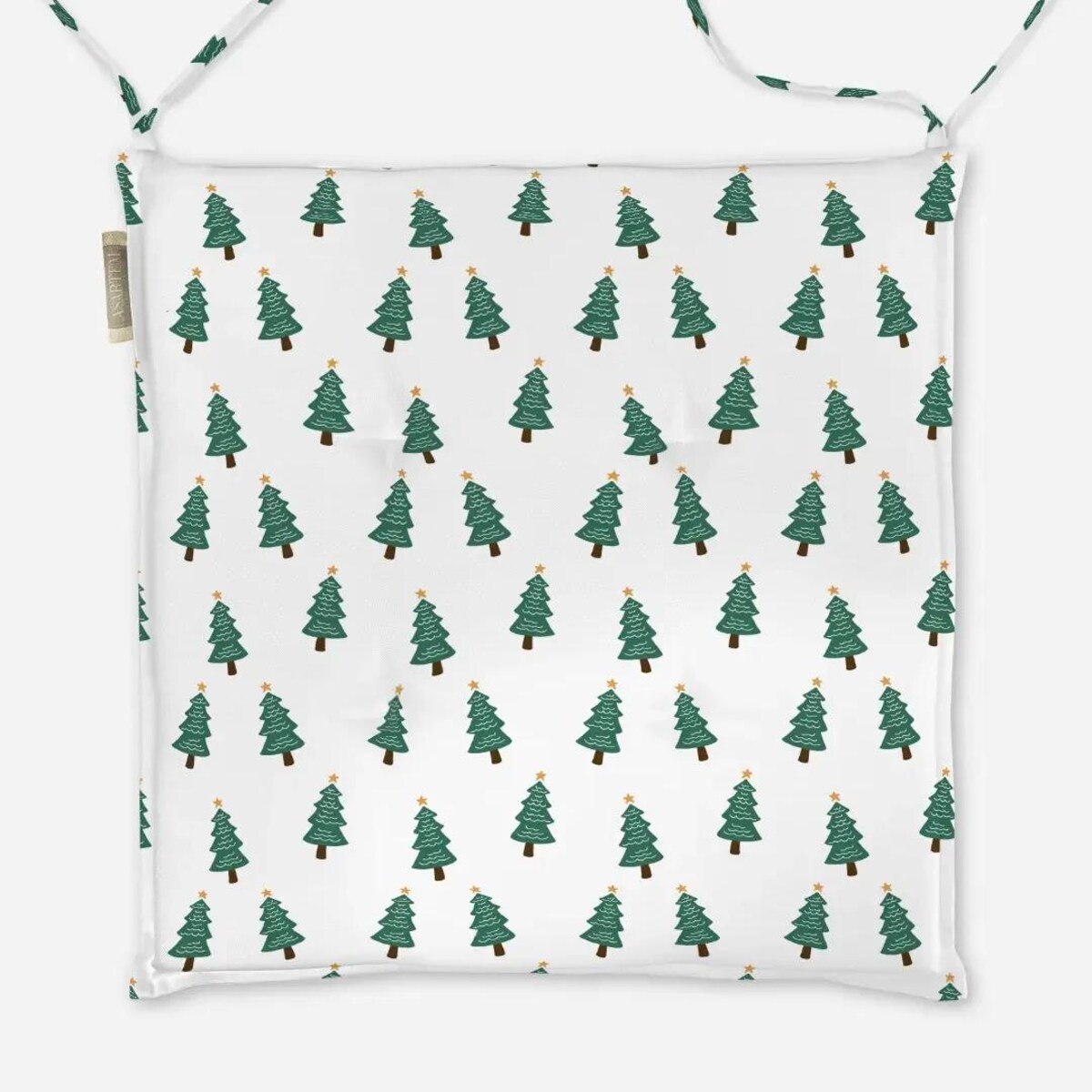Poduszka świąteczna na krzesło - Choinki