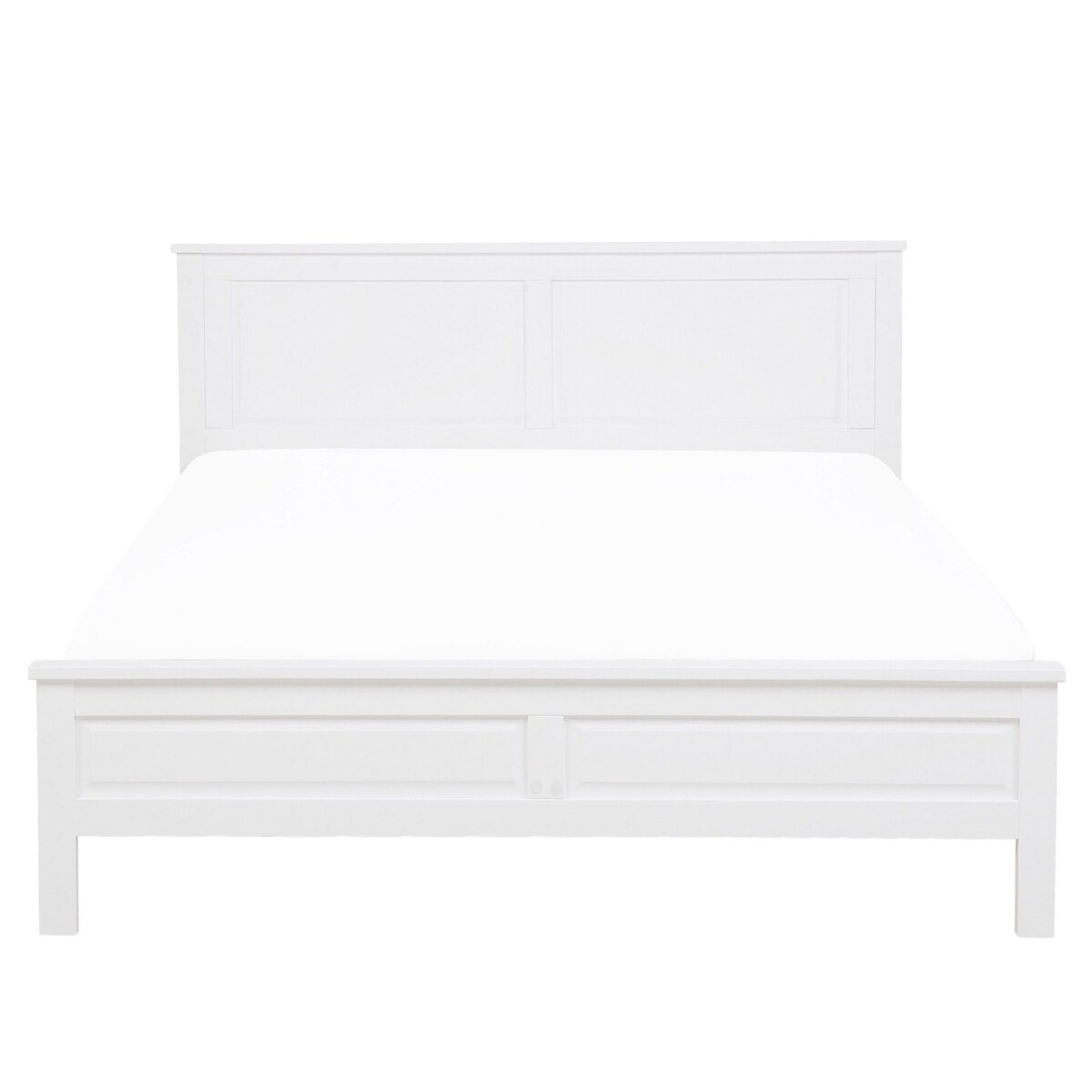 Łóżko drewniane 160 x 200 cm białe OLIVET