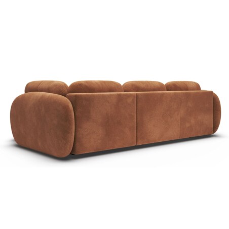 Nowoczesny Narożnik rozkładany OLIVIO II, prawy, pomarańczowy