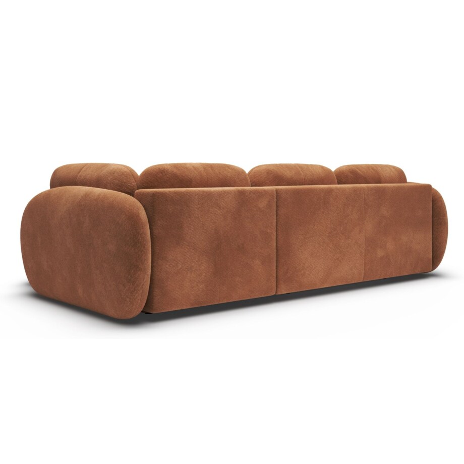 Nowoczesny Narożnik rozkładany OLIVIO II, prawy, pomarańczowy