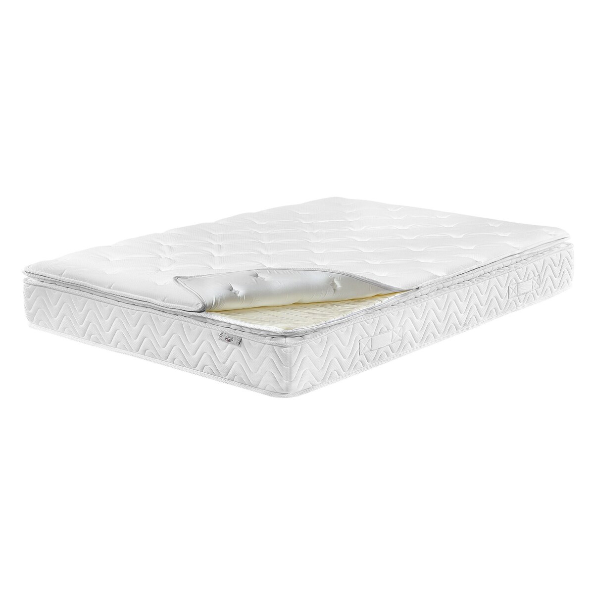 Materac kieszeniowy memory foam zdejmowny pokrowiec 140 x 200 cm średnio twardy LUXUS