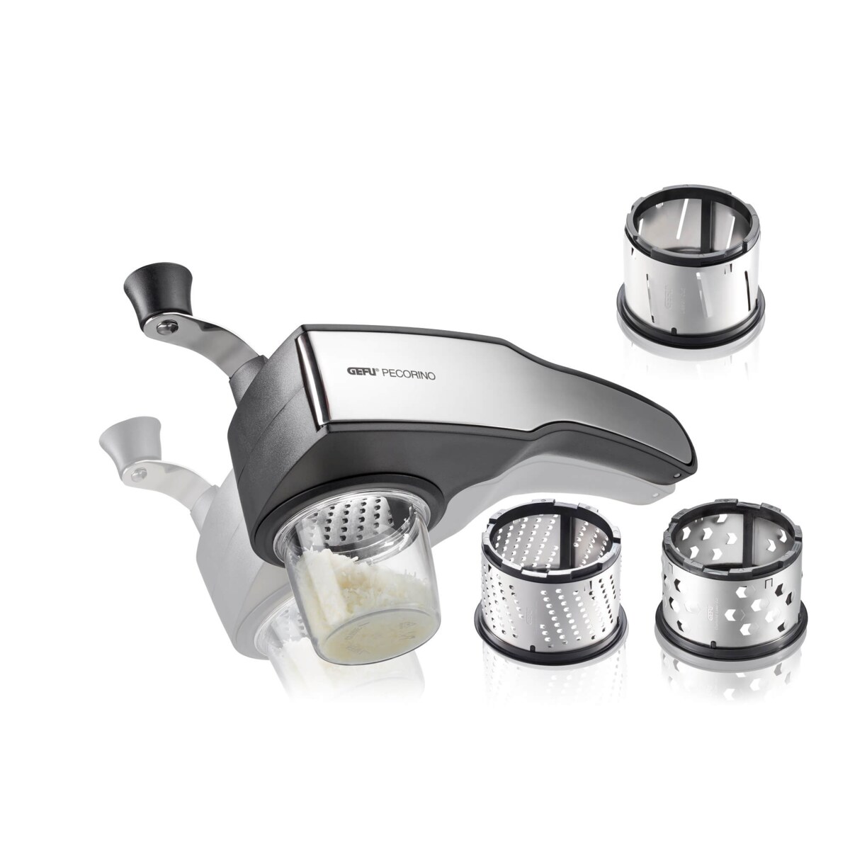 Młynek do sera/czekolady + 3 tarki PECORINO