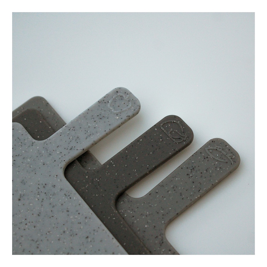 Zestaw 3 desek do krojenia na stojaku HUSLA