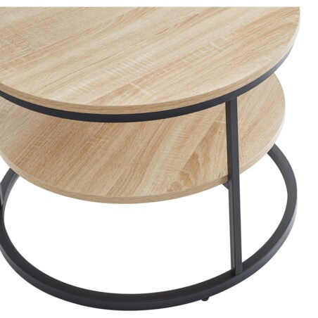 LOOP STOLIK KAWOWY fi 60cm DĄB SONOMA