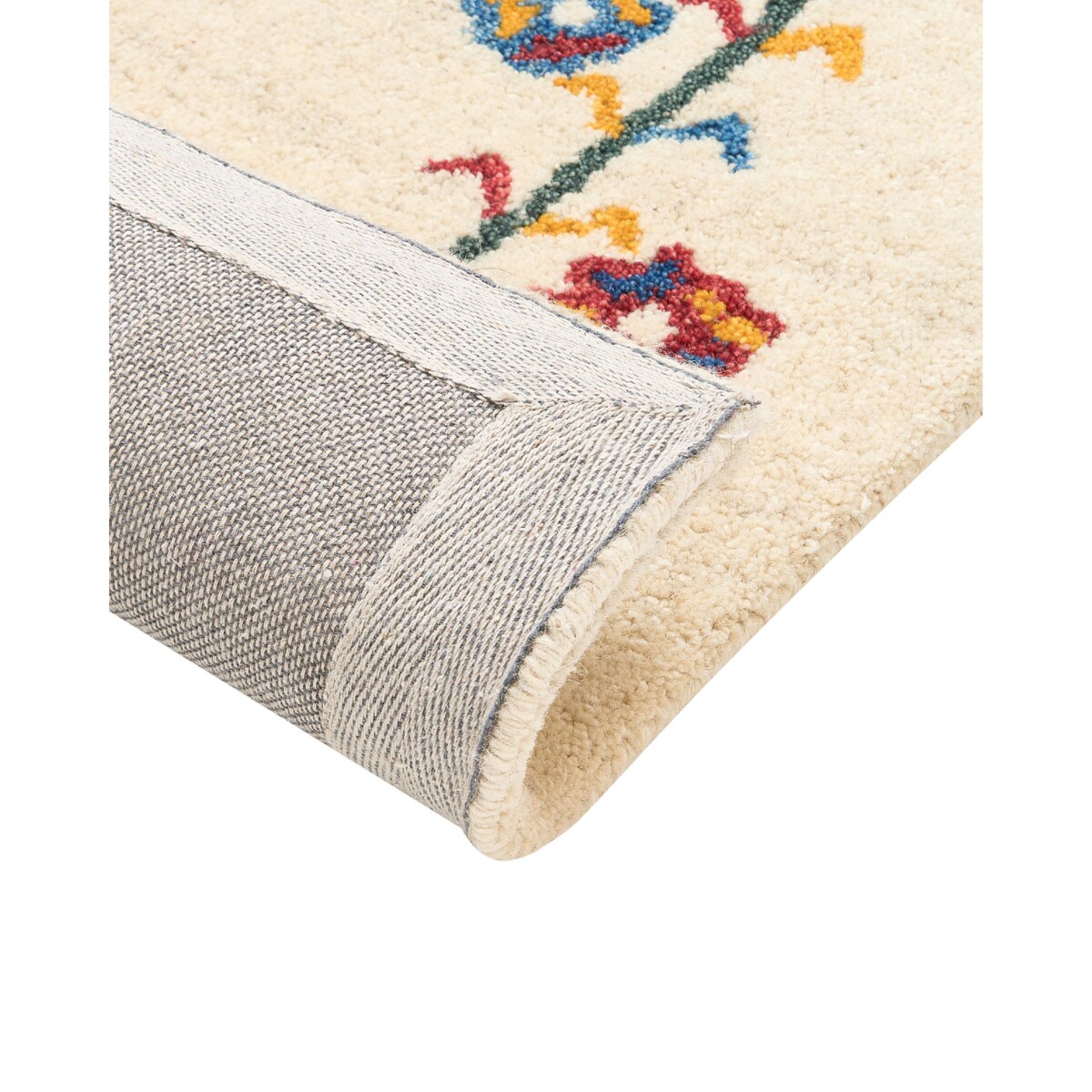 Dywan HUSUNLU Beżowy 80 x 150 cm Wełna Gabbeh