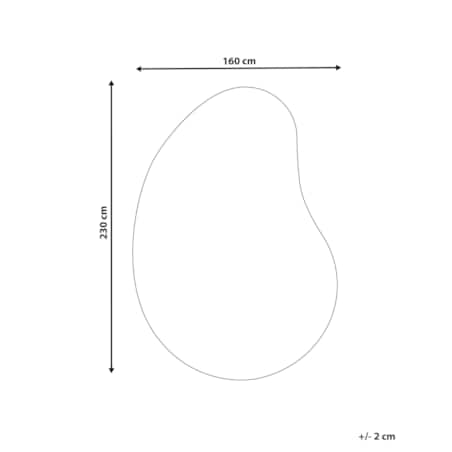 Dywan z wiskozy 160 x 230 cm beżowy MASSO