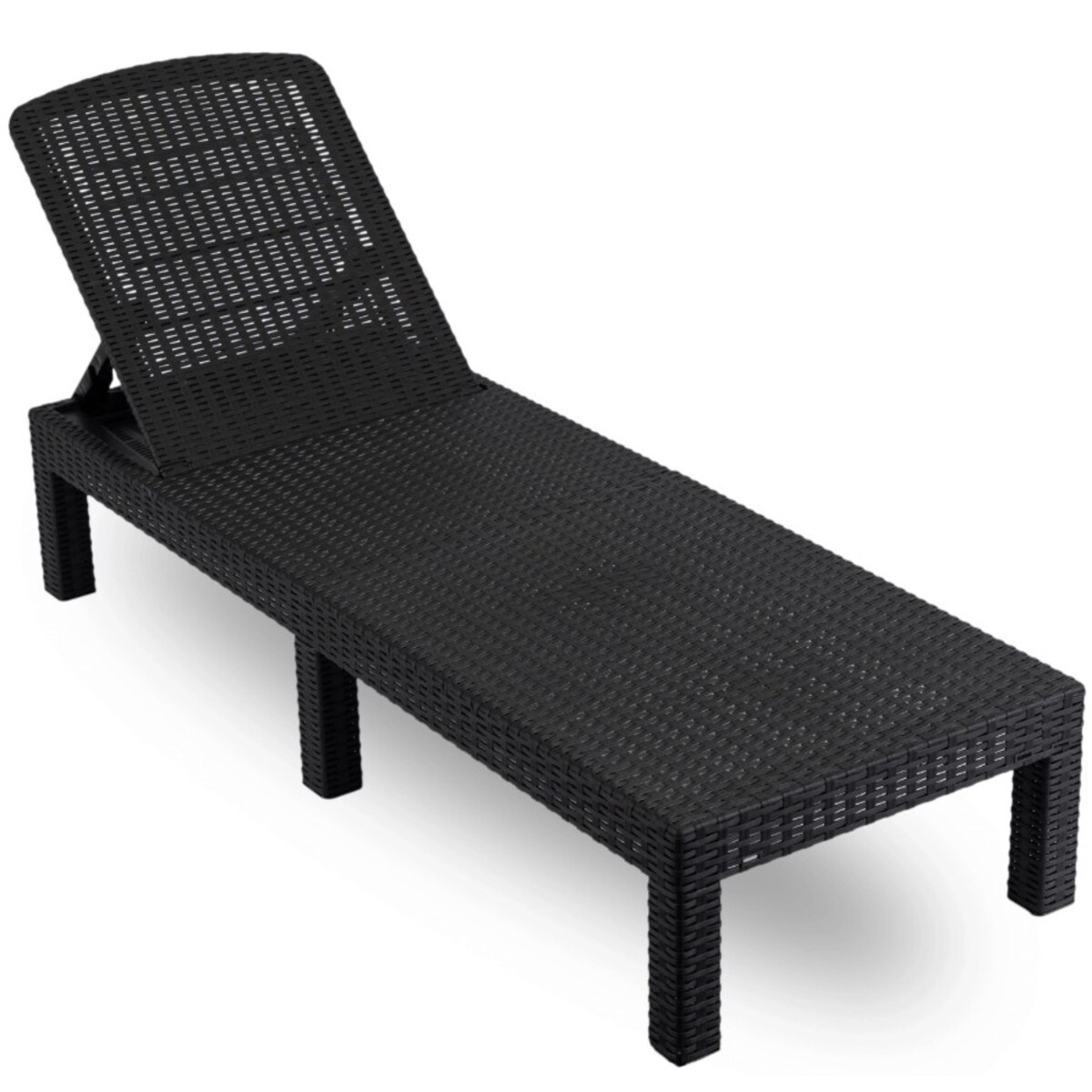 Leżak Ogrodowy Rattanowy Turystyczny Rozkładany Leżanka Łóżko LUIZJANA