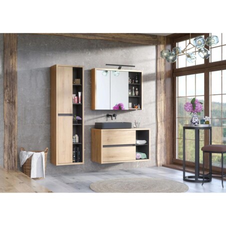 Szafka pod umywalkę DEVON 823 100 cm dąb