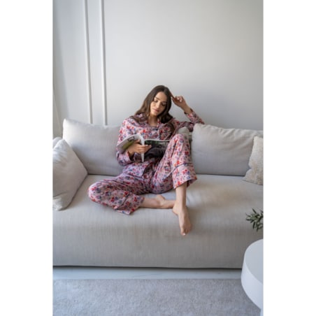 Piżama Angielski pokoik długa XS