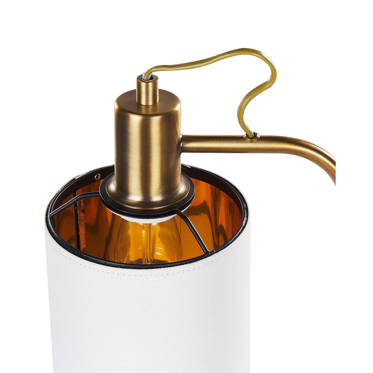 Lampa stołowa metalowa miedziana LIBERIA