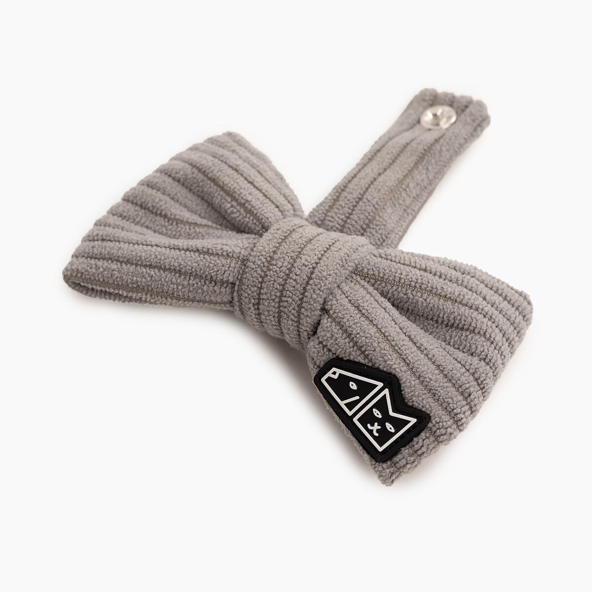 Muszka sztruksowa "Zrobiony na szaro" - Rozmiar: L