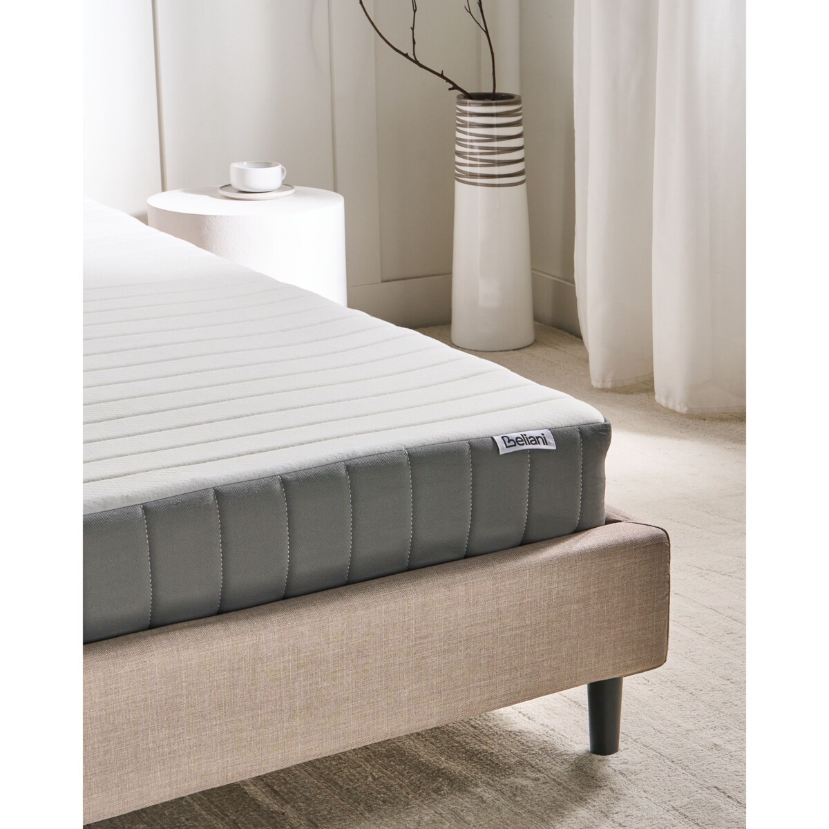 Materac kieszeniowy z pianką termoelastyczną CUSHY H2/3 średnio twardy 120 x 200 cm