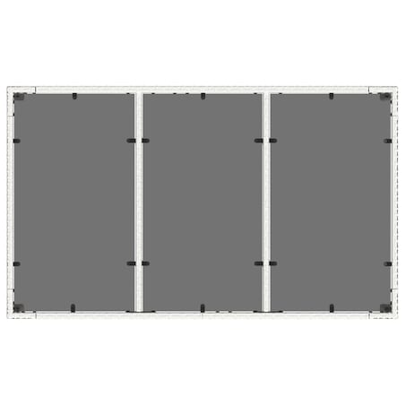 vidaXL Stół ogrodowy ze szklanym blatem, biały, 150x90x75 cm rattan PE