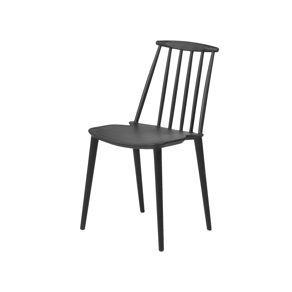 Zestaw 2 krzeseł do jadalni czarny VENTNOR